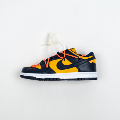 OW x Futura x SB Dunk Michigan University Gold Midnight Navy