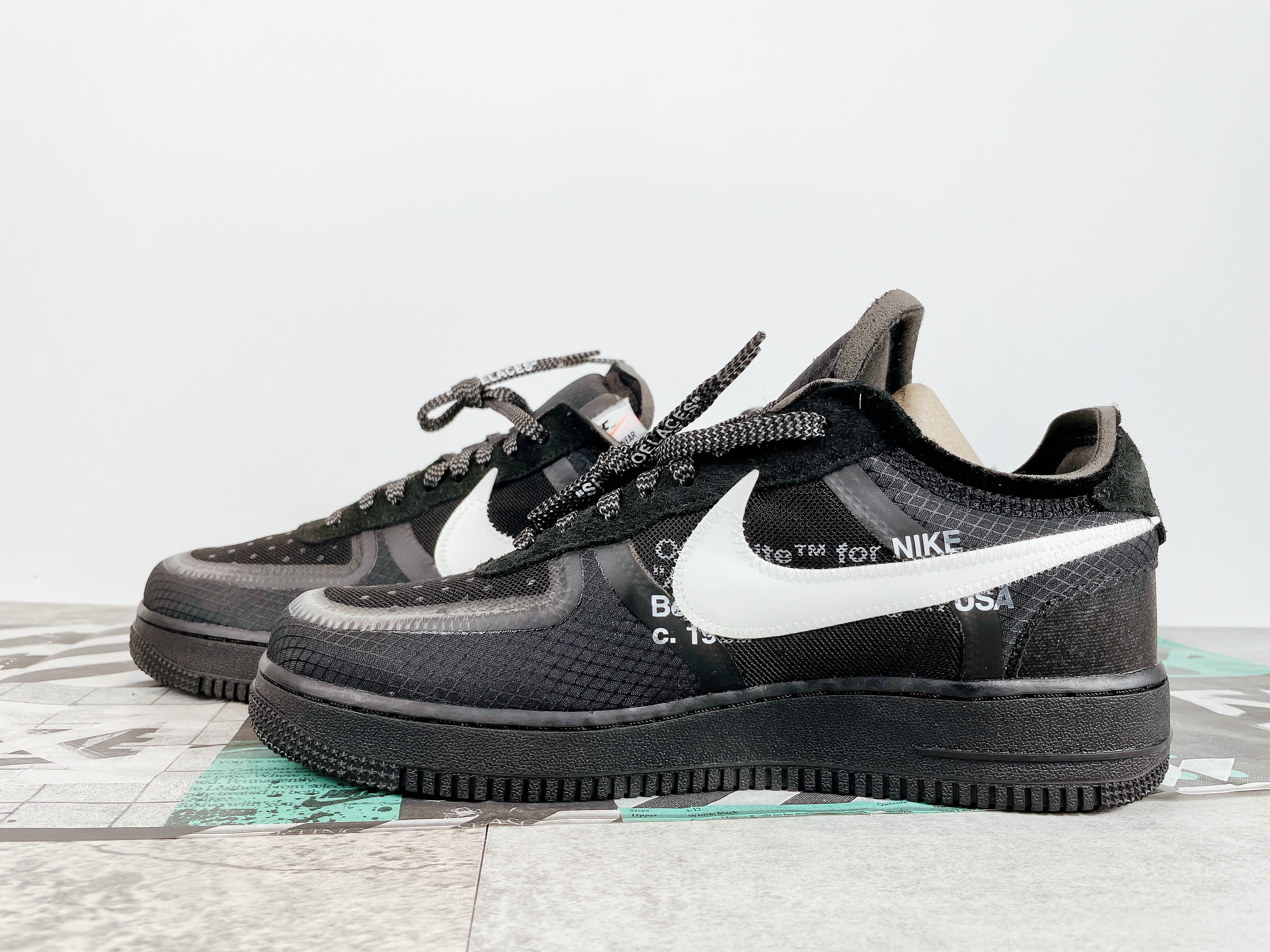 AF 1 Low OW Black White