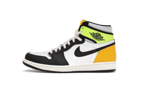 1's Retro High White Black Volt University Gold