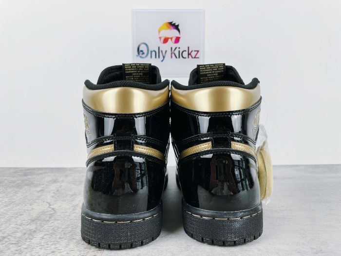 1's Retro High Black Metallic Gold