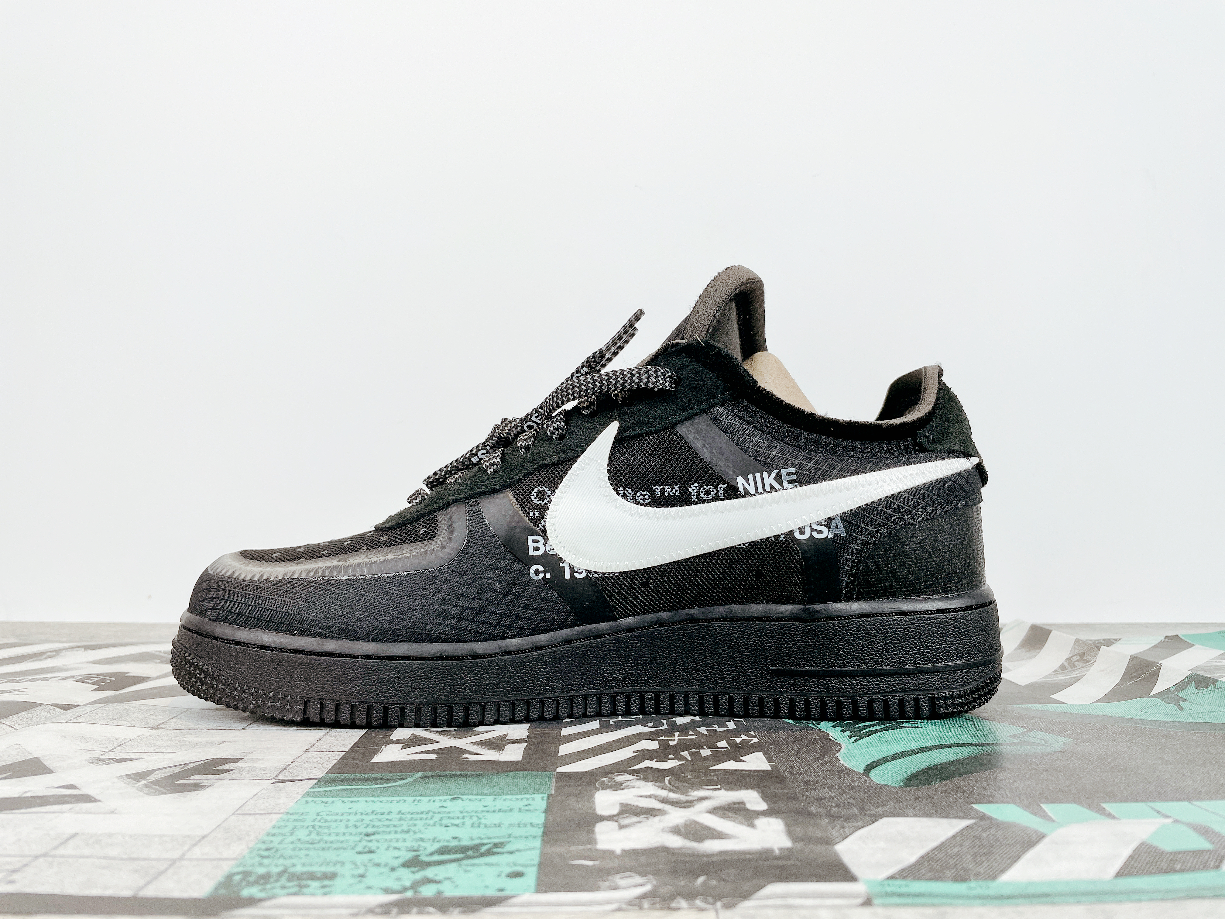 AF 1 Low OW Black White
