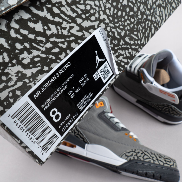 3's Retro Cool Grey