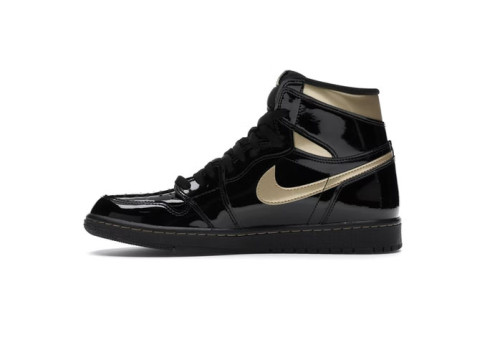 1's Retro High Black Metallic Gold