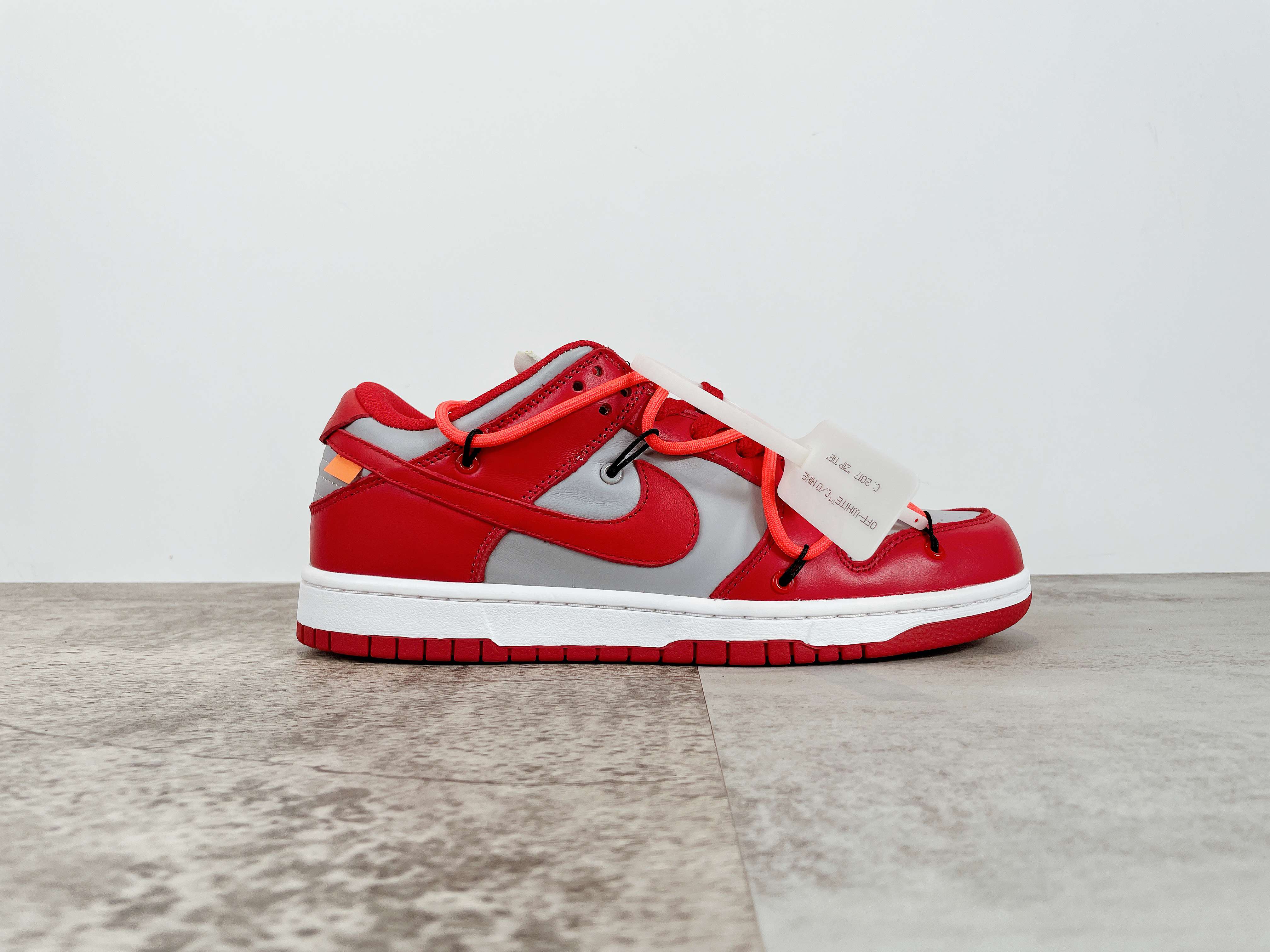 OWx Futura x SB Dunk University Red