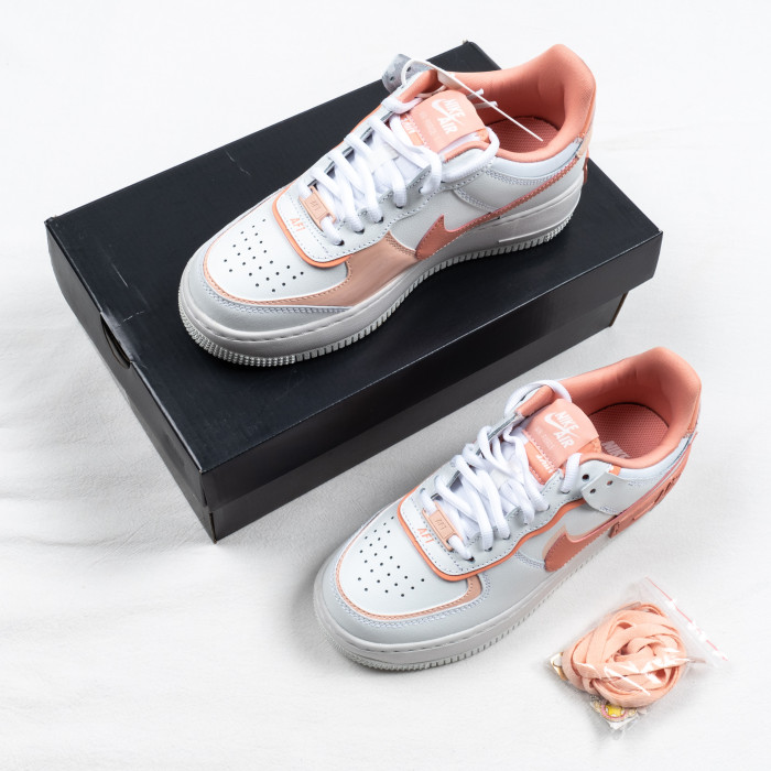 AF 1 Shadow White Coral Pink