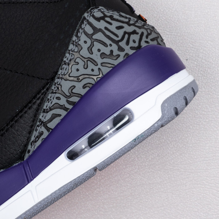 3's Retro Black Court Purple