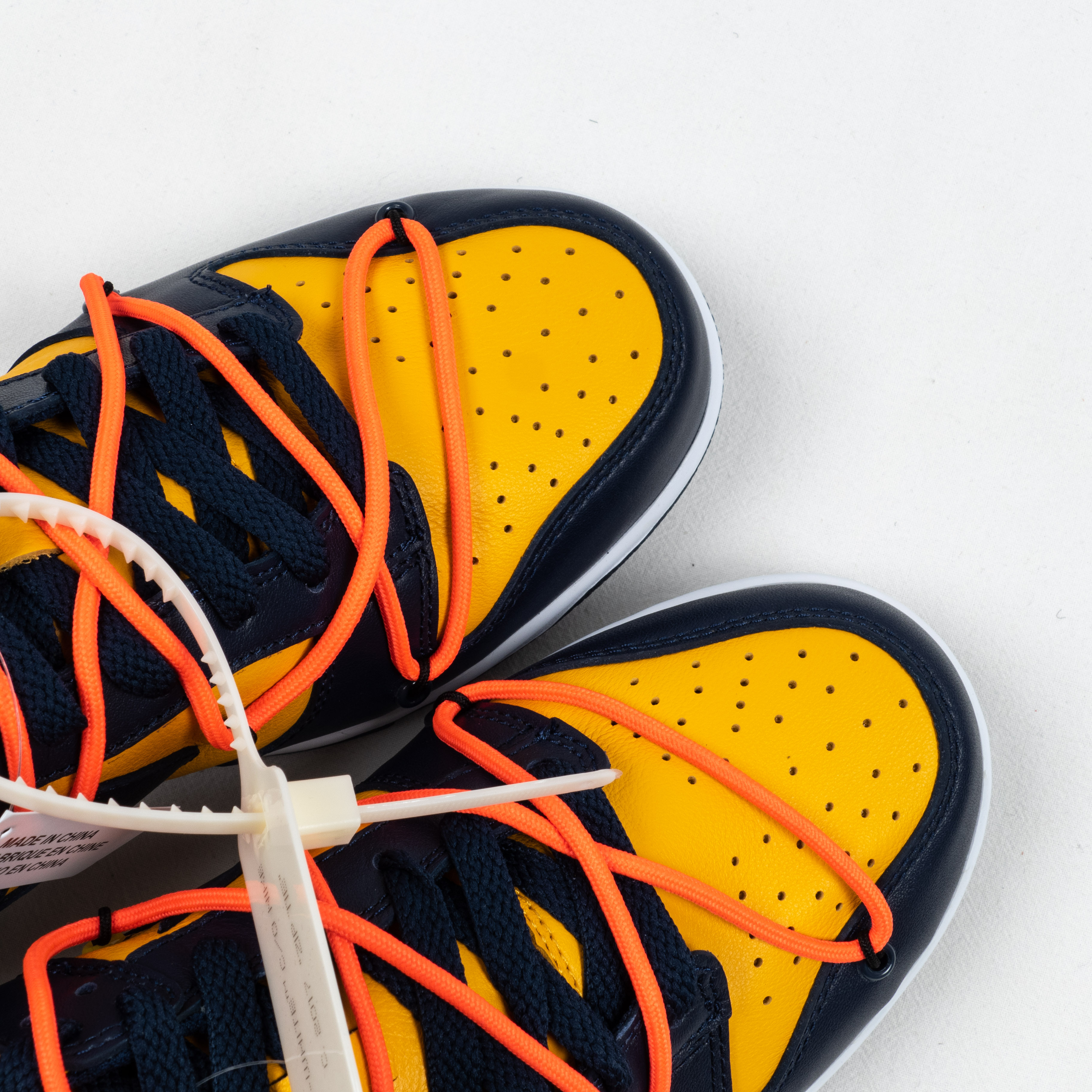 OW x Futura x SB Dunk Michigan University Gold Midnight Navy