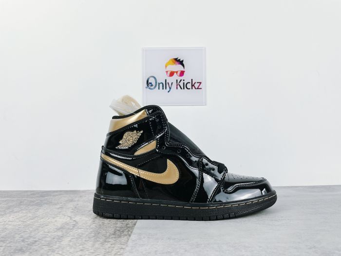 1's Retro High Black Metallic Gold