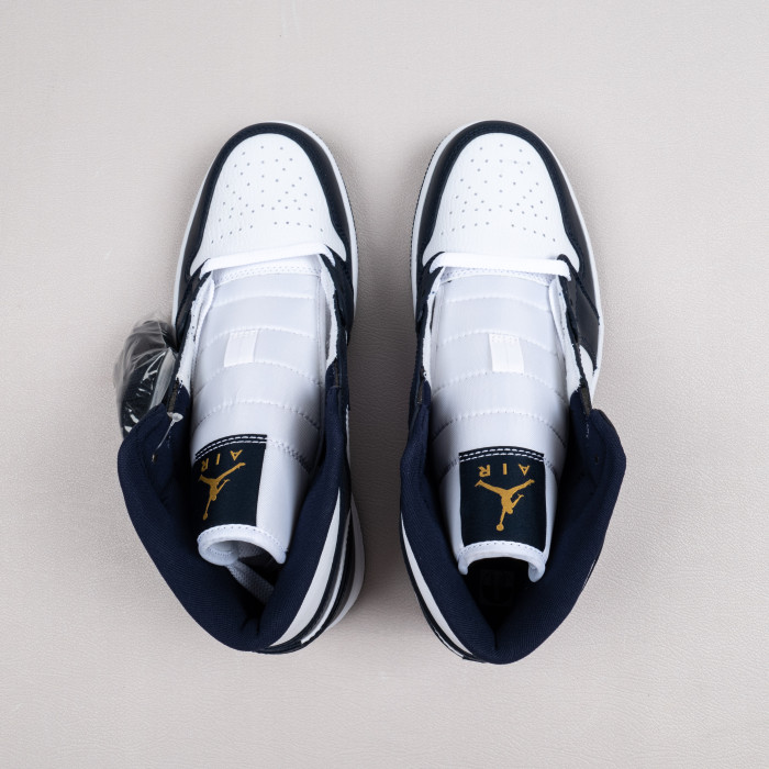 1's Mid White Metallic Gold Obsidian