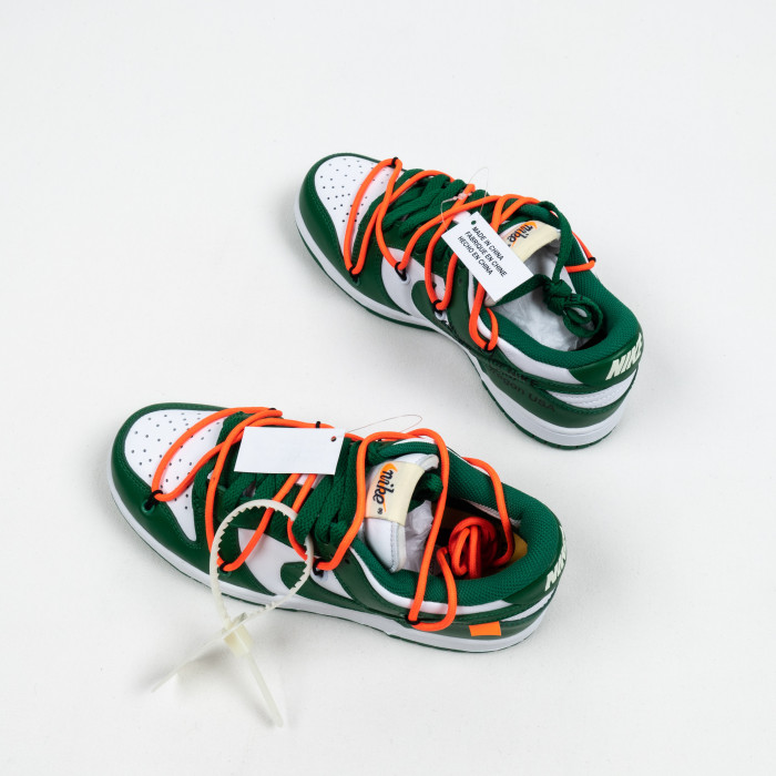 OW x Futura x SB Dunk Pine Green