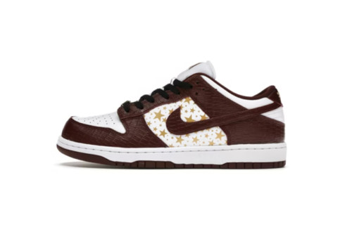 SB Dunk Low Supreme Stars Barkroot Brown