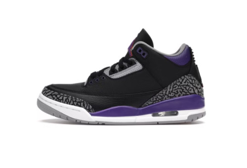 3's Retro Black Court Purple