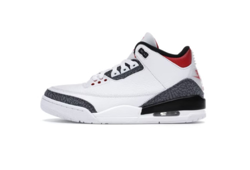 3's Retro SE Fire Red Denim