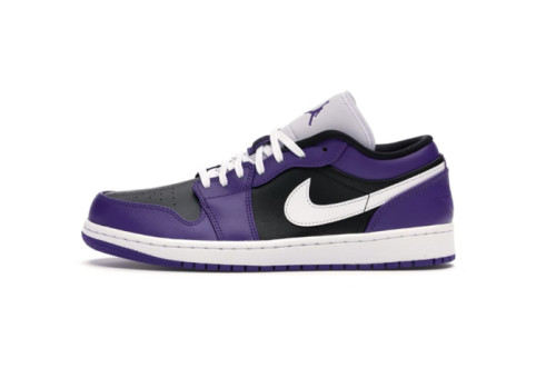 1's Low Court Purple Black