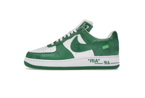 L&V AF 1 Low By Virgil Abloh White Green