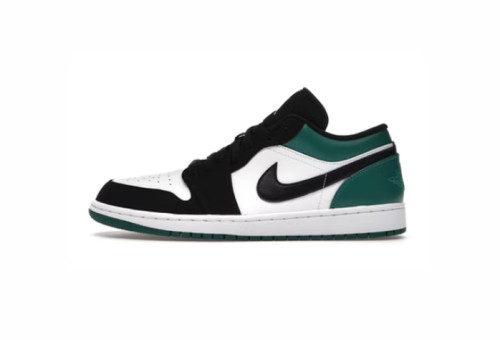 1's Low White Black Mystic Green