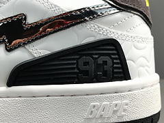 A Bathing Ape White Silver