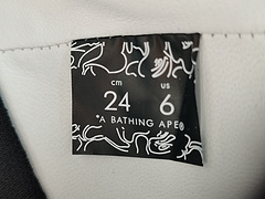 A Bathing Ape Patent Leather Black White