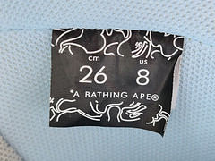 A Bathing Ape Bape Blue White