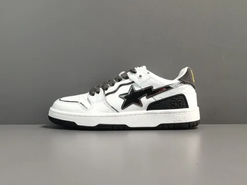 A Bathing Ape White Silver
