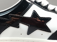 A Bathing Ape Patent Leather Black White