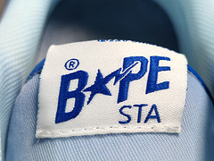 A Bathing Ape Bape Blue White