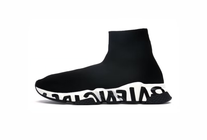 Speed Graffiti Trainers Black White