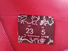 A Bathing Ape Pink Suede