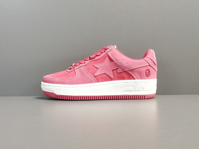 A Bathing Ape Pink Suede
