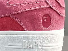 A Bathing Ape Pink Suede