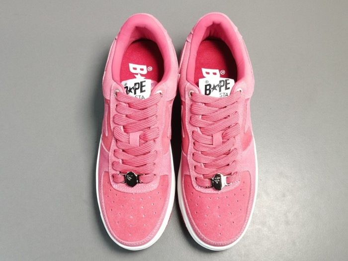 A Bathing Ape Pink Suede