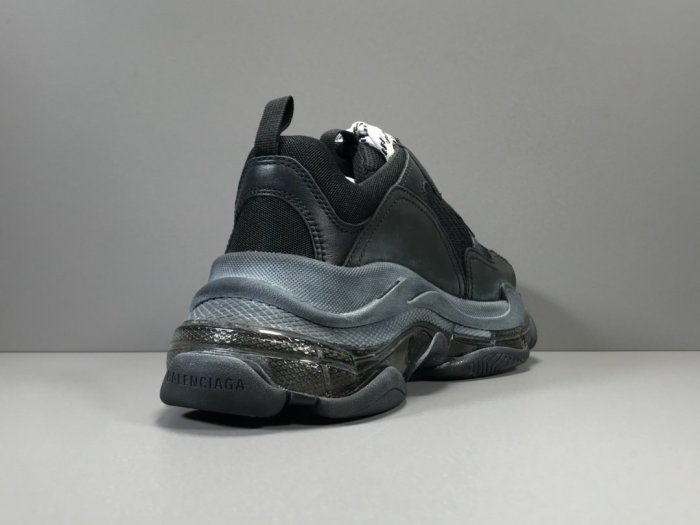 Triple S Clear Sole Black Vintage