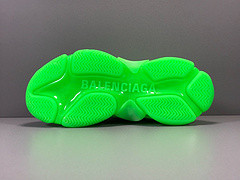 Triple S Neon Green Clear Sole