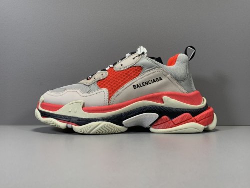 Triple S Red Grey