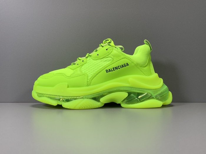 Triple S Clear Sole Fluo Yellow