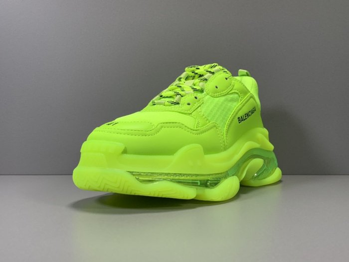 Triple S Clear Sole Fluo Yellow