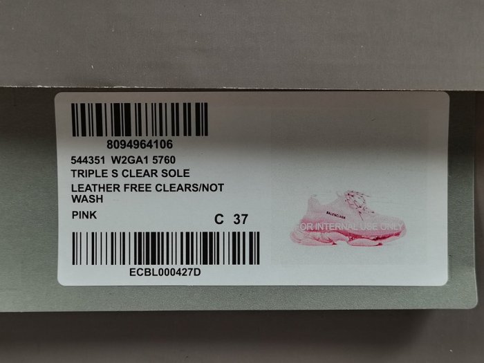 Triple S Clear Sole Pink