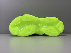 Triple S Clear Sole Fluo Yellow