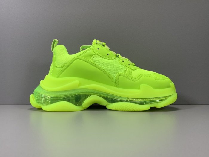 Triple S Clear Sole Fluo Yellow