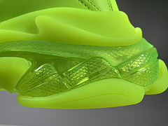 Triple S Clear Sole Fluo Yellow