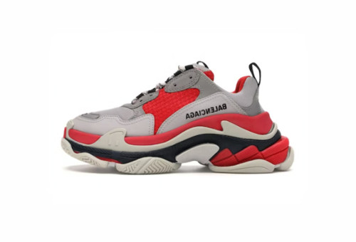 Triple S Red Grey 