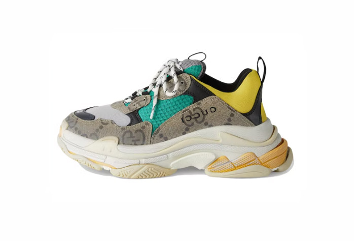 The Hacker Project Triple S Beige Green Yellow