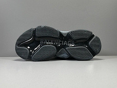 Triple S Clear Sole Black Vintage