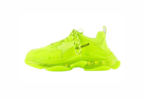 Triple S Clear Sole Fluo Yellow