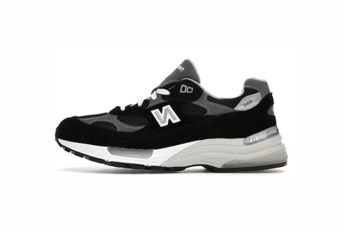 992 Black Grey Suede