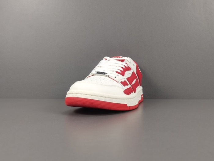 Skel Top Low White Red