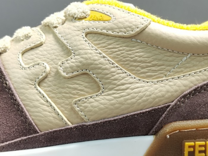 Match Low Tops Beige Gum Yellow