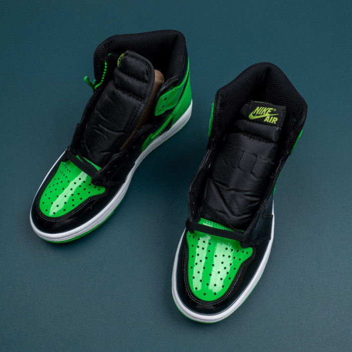 1s High Patent Black Green
