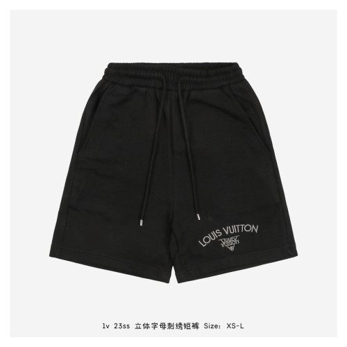 Three-dimensional letter embroidery shorts