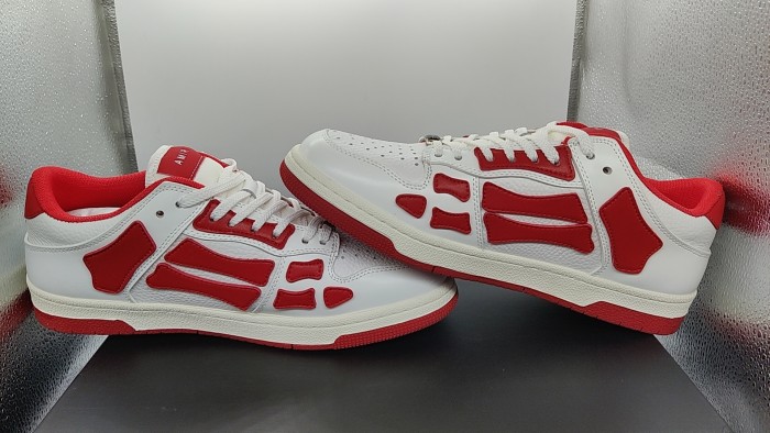 Skel Top Low White Red